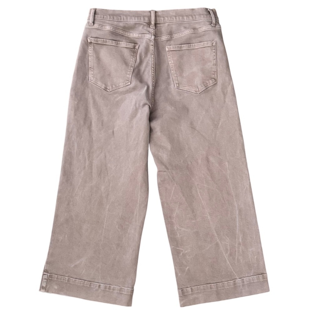 a.n.a. Size 10 Birchwood (Tan) High-Rise 5 Pocket Wide Leg Cropped Jeans NWOT - Picture 5 of 8